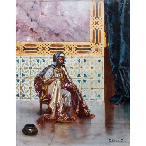 Rudolf Ernst, Chibouk Sigara İçen Rudolf Ernst, Chibouk Sigara İçen