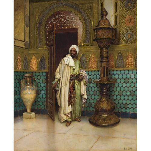 Rudolf Ernst, Bir Saray İçi Bir Arap Rudolf Ernst, Bir Saray İçi Bir Arap
