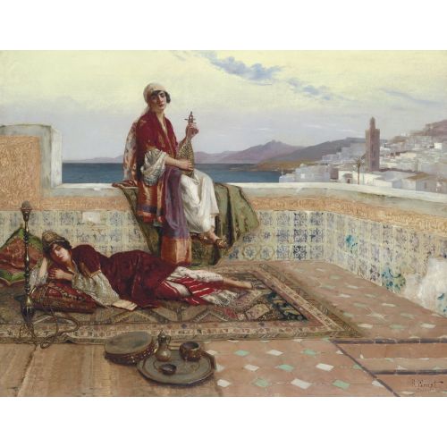 Rudolf Ernst, On The Terrace Tangiers