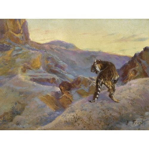 Rudolf Ernst, Dağlarda Kaplan Rudolf Ernst, Dağlarda Kaplan