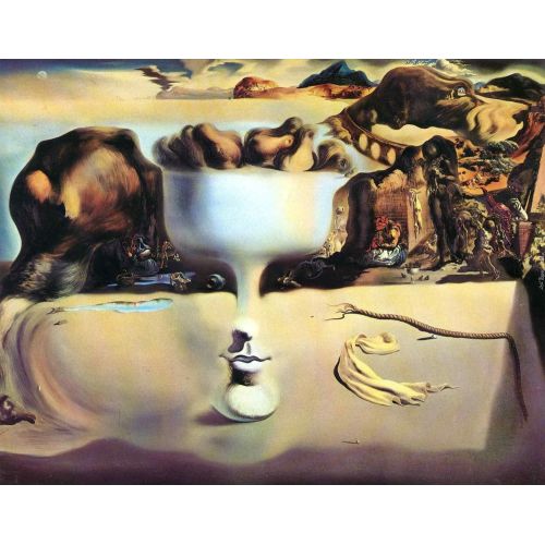 Salvador Dali, Apparition Of Face And Fruit Dish On A Beach