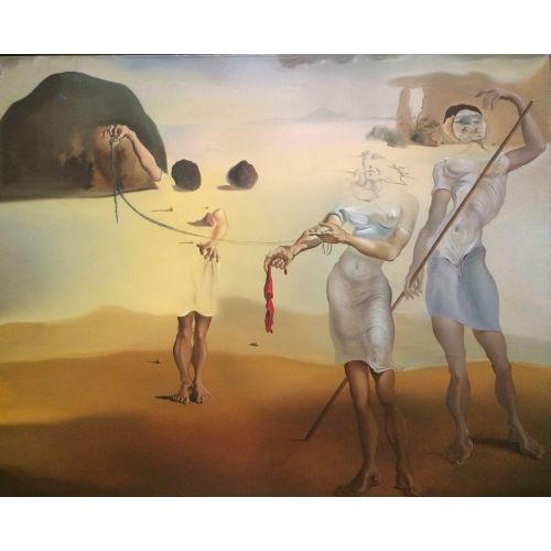 Salvador Dali, Enchanted Beach With Three Fluid Graces