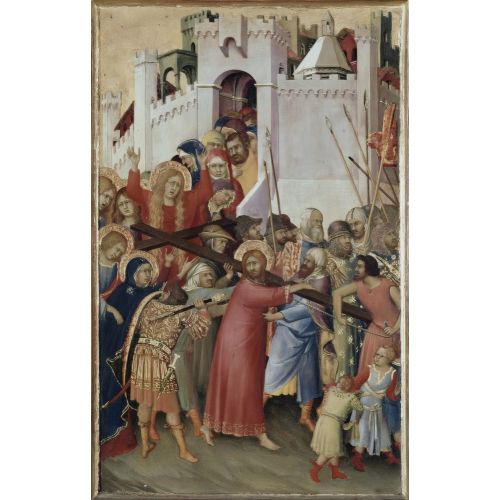 Simone Martini, Orsini Poliptiği İsa'nın Haç Taşıması Simone Martini, Orsini Poliptiği İsa'nın Haç Taşıması Gotik Sanat Akımları