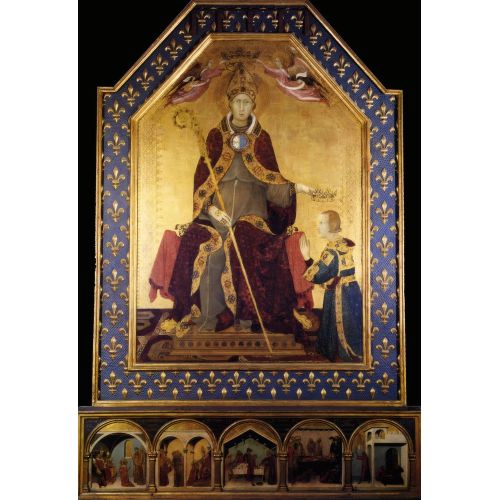 Simone Martini, Toulouse Aziz Louis'sinin Anjoulu Robert'e Taç Giydirmesi Simone Martini, Toulouse Aziz Louis'sinin Anjoulu Robert'e Taç Giydirmesi Gotik Sanat Akımları