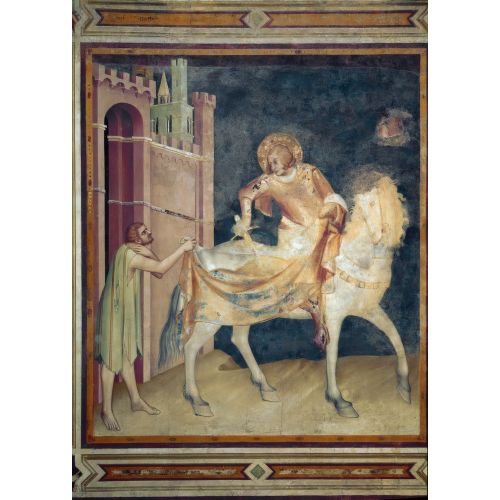 Simone Martini, Pelerinini Bir Dilenciyle Paylaşıyor Simone Martini, Pelerinini Bir Dilenciyle Paylaşıyor Gotik Sanat Akımları