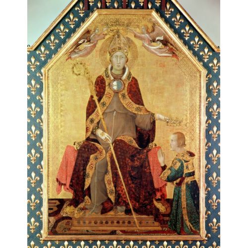 Simone Martini, Toulouse Aziz Louis'sinin Altar Panosundan Kardeşi Anjoulu Robert'e Taç Giydirmesi, 1317 Simone Martini, Toulouse Aziz Louis'sinin Altar Panosundan Kardeşi Anjoulu Robert'e Taç Giydirmesi, 1317 Gotik Sanat