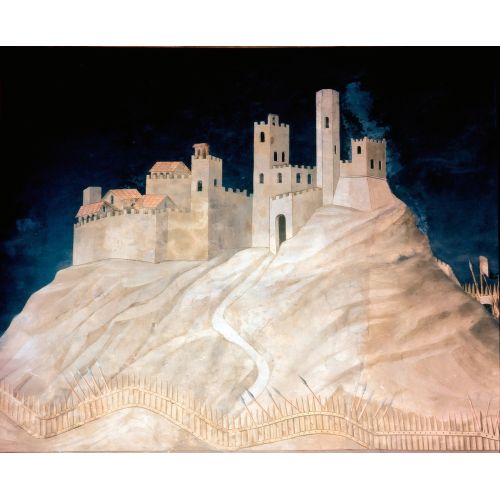 Simone Martini, 1328'de Maremma'daki Montemassi Kalesinin Görünümü Simone Martini, 1328'de Maremma'daki Montemassi Kalesinin Görünümü Gotik Sanat Akımları