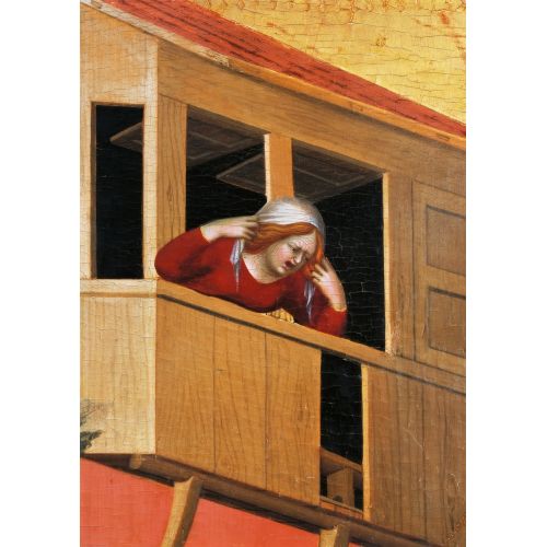 Simone Martini, Balkondan Sarkan Kadın Simone Martini, Balkondan Sarkan Kadın Gotik Sanat Akımları
