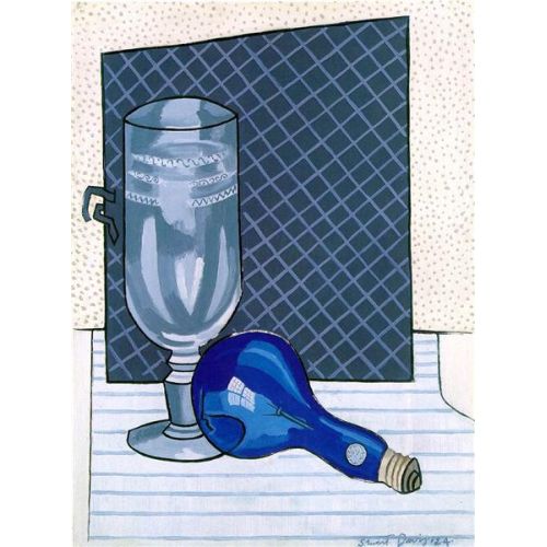 Stuart Davis Edison Mazda Cubist Still Life