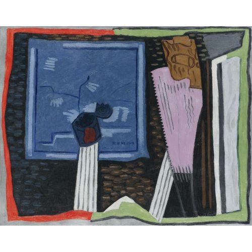Stuart Davis, Still Life With Map, New Mexico