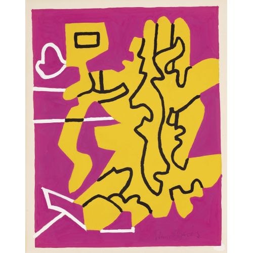 Stuart Davis, Study 1 For Famous Firsts