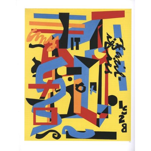 Stuart Davis Something On The Eight Ball Cubist Painting