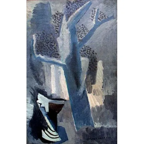 Stuart Davis Tree And Urn Cubist Painting Cubism Art Movements Canvas, Drawing Paper Prints, Reproduction Oil Painting and High