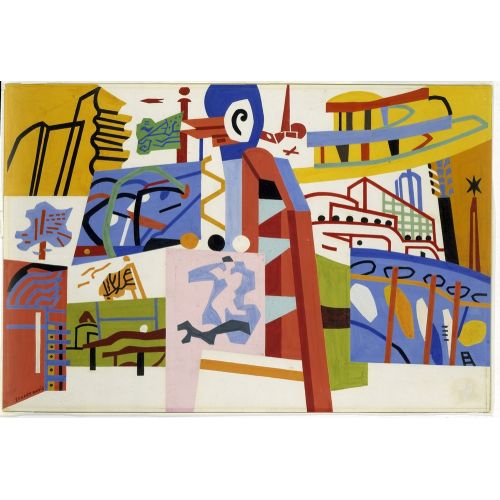 Stuart Davis, Impression Of The New York World's Fair Stuart Davis, Impression Of The New York World's Fair
