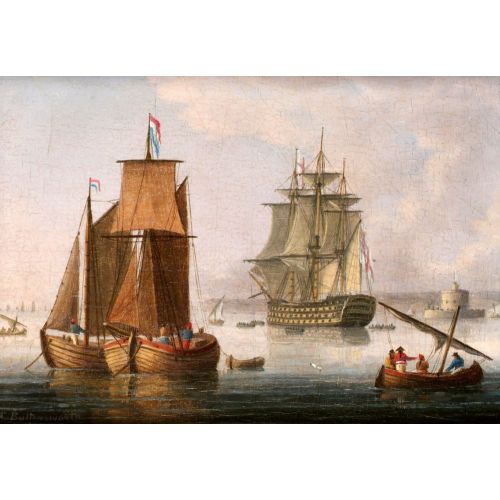 A Large First Rate Said To Be Victory Lying Off The Mouth Of The Tagus