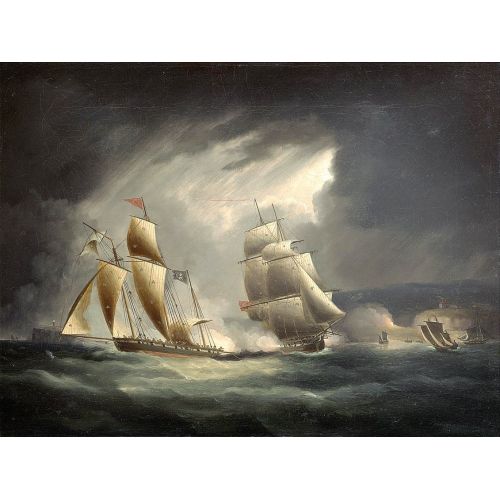 A Royal Navy On The South Coast Frightened Pirate Ship