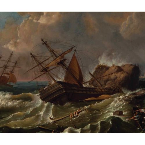 A Shipwreck Off The Coast