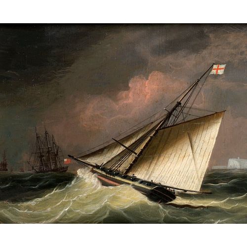 A Cutter In A Swell, Thomas Buttersworth