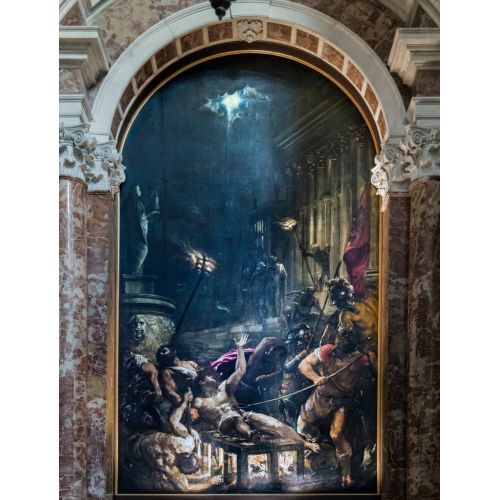 Titian, Interior Of Chiesa Dei Gesuiti Venice Left Nave The Martyrdom Of St Lawrence Renaissance Paintings Titian, Interior Of Chiesa Dei Gesuiti Venice Left Nave The Martyrdom Of St Lawrence Renaissance Paintings Art Movements Titian