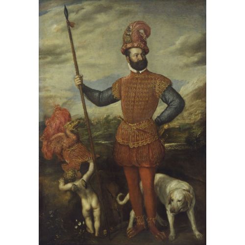 Titian, Askeri Kostümlü Adam