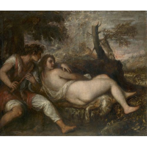 Titian, Nymph And Shepherd Titian, Nymph And Shepherd