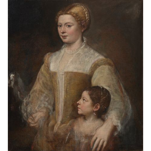 Titian, Bir Bayan Ve Kızının Portresi