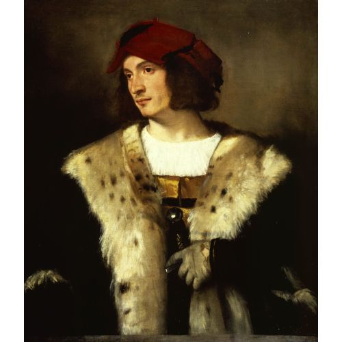 Titian, Kırmızı Şapkalı Bir Adam Portresi Titian, Kırmızı Şapkalı Bir Adam Portresi