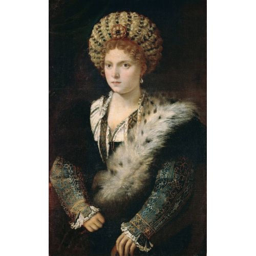 Titian, Portrait Of Isabella Deste Portrait Canvas Prints Titian, Portrait Of Isabella dEsteThe Portrait of Isabella d’Este