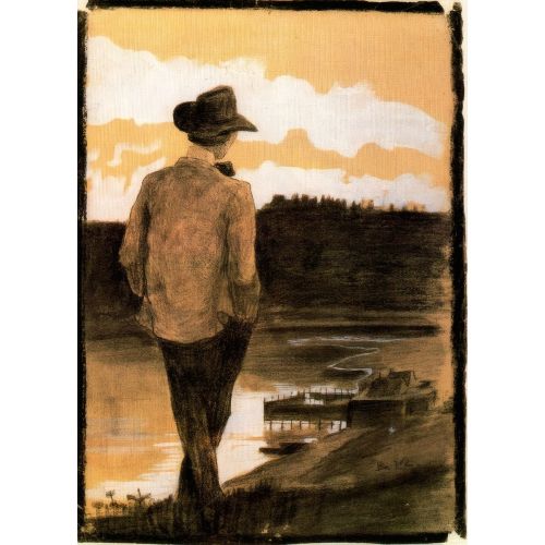 Umberto Boccioni, Young Man on a Riverbank Futurism Umberto Boccioni, Young Man on a Riverbank Futurism Art Movements