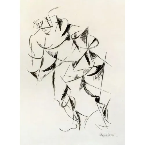 Umberto Boccioni, Dynamism of the human body  boxer  Futurism Art Movements