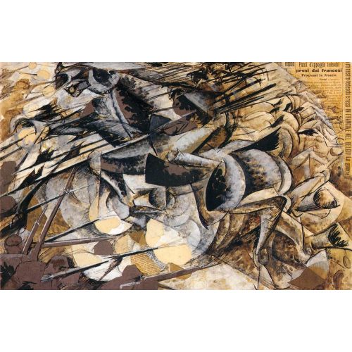 Umberto Boccioni, The Charge of the Lancers Futurism Umberto Boccioni, The Charge of the Lancers Futurism Art Movements