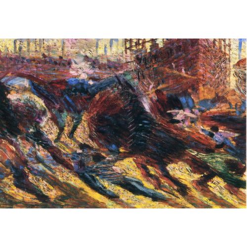 Umberto Boccioni, Şehir Yükseliyor 5 Fütürizm Umberto Boccioni, Şehir Yükseliyor 5 Fütürizm Sanat Akımları
