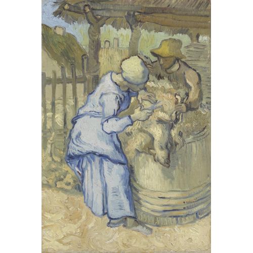 Vincent Van Gogh, The Sheep Sherer After Millet Post Impressionism Vincent Van Gogh, The Sheep Sherer (After Millet) Post Impressionism Art Movements Vincent Van Gogh The Sheep Sherer (After