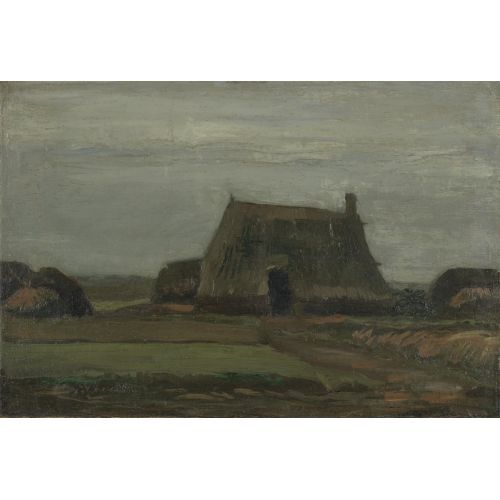 Vincent Van Gogh, Turba Yığınları İle Boerderij Çiftliği Vincent Van Gogh, Turba Yığınları İle Boerderij Çiftliği