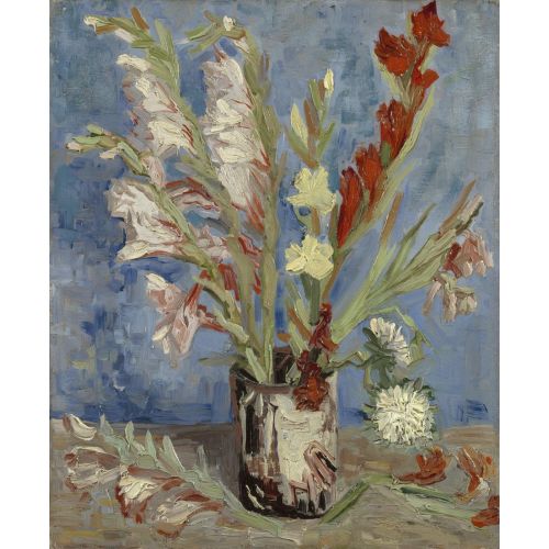 Vincent Van Gogh, Vase With Chinese Asters And Gladioli