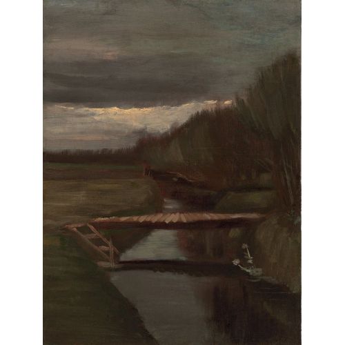 Vincent Van Gogh, Ditch And Small Bridge