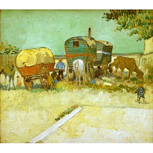 Vincent Van Gogh, Encampment Of Gypsies With Caravans Post Impressionism Vincent Van Gogh, Encampment Of Gypsies With Caravans Post Impressionism Art Movements Vincent van Gogh, Encampment of Gypsies