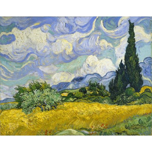 Vincent Van Gogh, A Wheatfield, With Cypresses