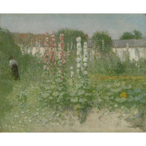 Vincent Van Gogh, Garden With Hollyhocks Vincent Van Gogh, Garden With Hollyhocks