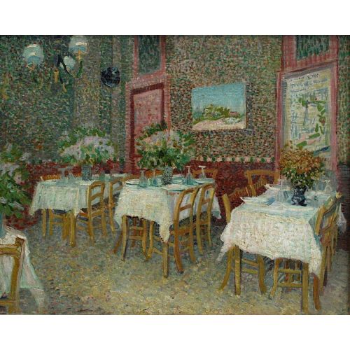Vincent Van Gogh, Interior Of A Restaurant Post Impressionism Art Movements Vincent van Gogh, Interior of A RestaurantVincent Van
