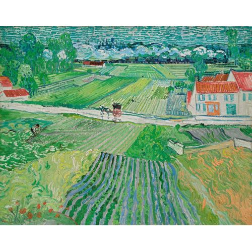 Vincent Van Gogh, Landscape With A Carriage And A Train Vincent Van Gogh, Landscape With A Carriage And A Train