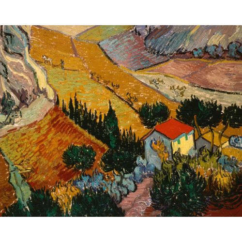 Vincent Van Gogh, Landscape With House And Ploughman Vincent Van Gogh, Landscape With House And Ploughman