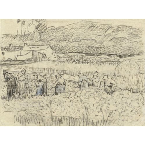 Vincent Van Gogh, Landscape With Peasant Women Harvesting Vincent Van Gogh, Landscape With Peasant Women Harvesting
