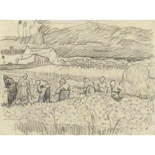 Vincent Van Gogh, Köylü Kadınları Hasat İle Manzara Post Empresyonizm Vincent Van Gogh, Köylü Kadınları Hasat İle Manzara Post Empresyonizm Sanat Akımları Vincent van Gogh, Köylü
