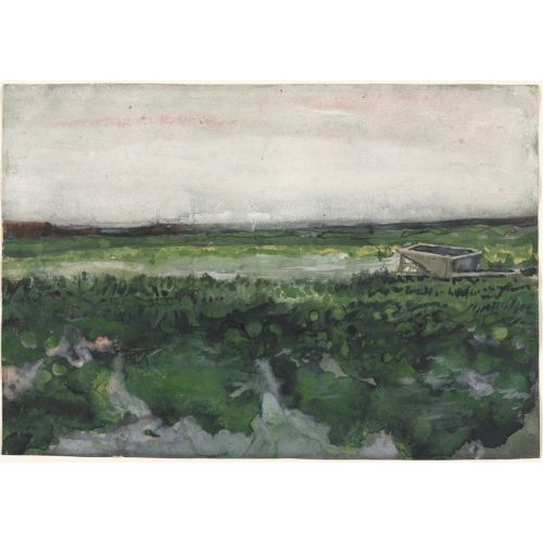 Vincent Van Gogh, Landscape With Wheelbarrow Vincent Van Gogh, Landscape With Wheelbarrow