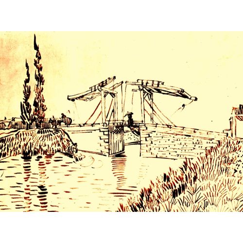 Vincent Van Gogh, Langlois Bridge At Arles Vincent Van Gogh, Langlois Bridge At Arles