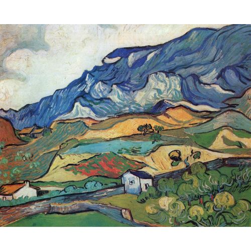 Vincent Van Gogh, Les Alpilles Mountain Landscape Near South Reme Vincent Van Gogh, Les Alpilles Mountain Landscape Near South Reme