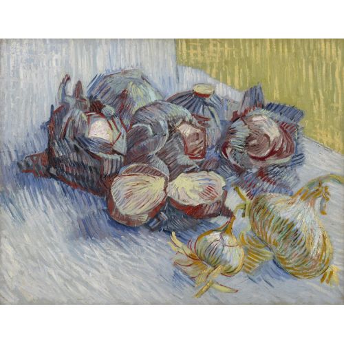 Vincent Van Gogh, Red Cabbages And Onions