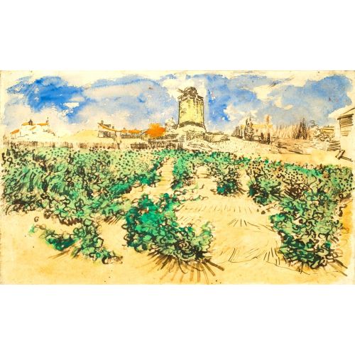 Vincent Van Gogh, Fontvieilledeki Alphonse Daudet Değirmeni Post Empresyonizm Sanat Akımları Vincent van Gogh, Alphonse