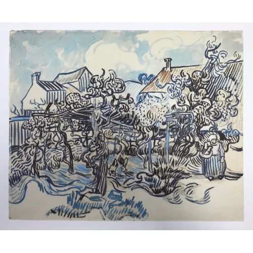 Vincent Van Gogh, Old Vineyard With Peasant Woman Vincent Van Gogh, Old Vineyard With Peasant Woman